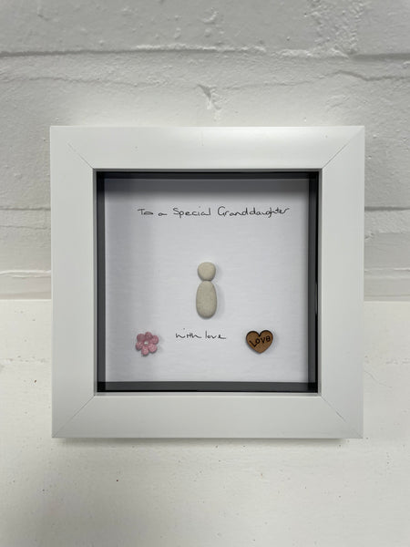 2 People Pebble Picture - Friends, Sisters, Love, Mum and Daughter, Mum and Son, Special Grandparents, Special Grandma, Special Nan