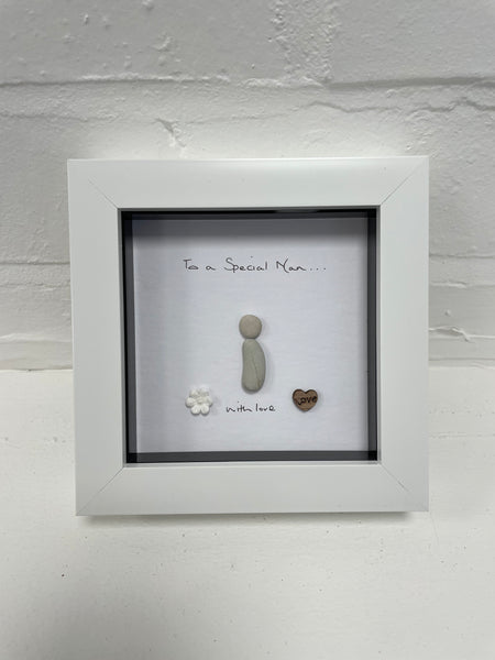 2 People Pebble Picture - Friends, Sisters, Love, Mum and Daughter, Mum and Son, Special Grandparents, Special Grandma, Special Nan