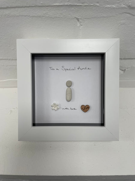 2 People Pebble Picture - Friends, Sisters, Love, Mum and Daughter, Mum and Son, Special Grandparents, Special Grandma, Special Nan