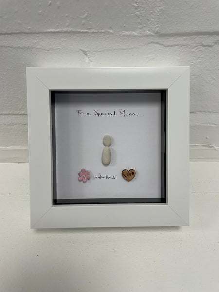 2 People Pebble Picture - Friends, Sisters, Love, Mum and Daughter, Mum and Son, Special Grandparents, Special Grandma, Special Nan